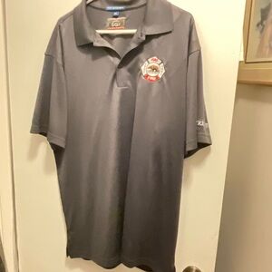 1-2026. CAL FIRE POLO MENS SHIRT 2XL W/ BADGES